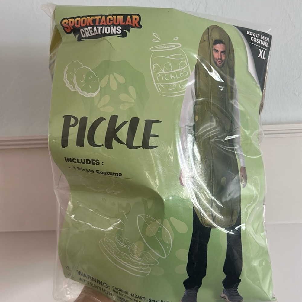 Pickle Costume Size XL Brand New in Bag